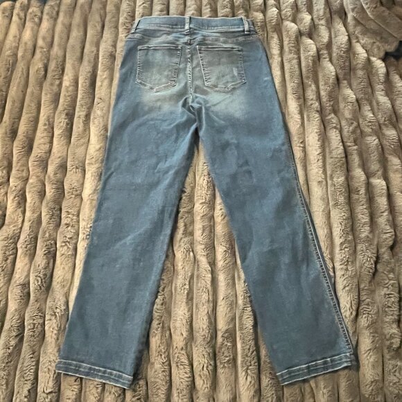 Spanx SPANXshape EveryWear Straight Leg Jeans Denim Shaping Stretch 20356R Sz L - Picture 3 of 12